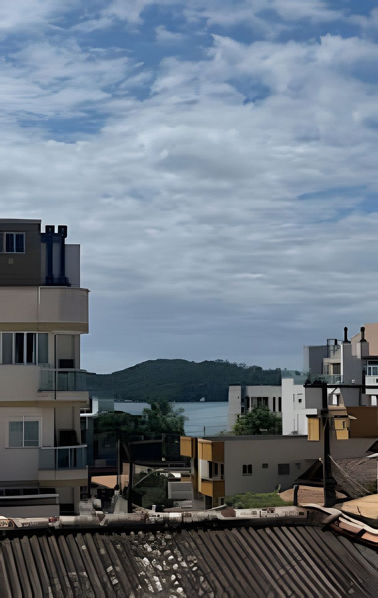 Apto Centro 2 dorms c/ garagem - Vista para o Mar