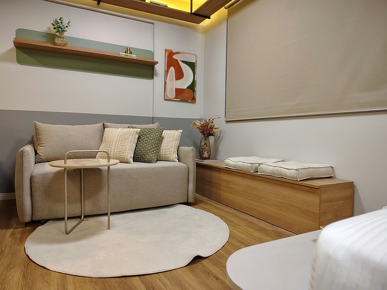 Studio moderno no Mood Central Parque | PUCRS