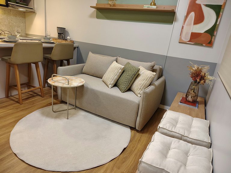 Studio moderno no Mood Central Parque | PUCRS