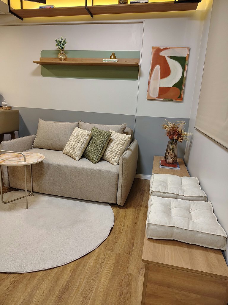 Studio moderno no Mood Central Parque | PUCRS