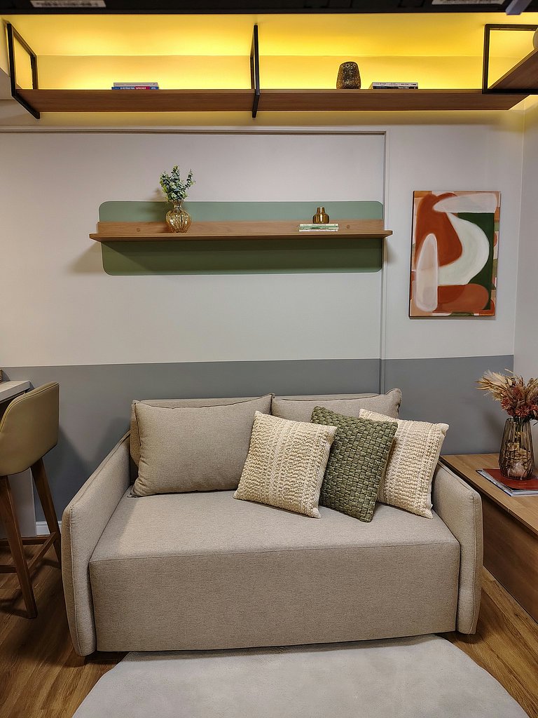 Studio moderno no Mood Central Parque | PUCRS