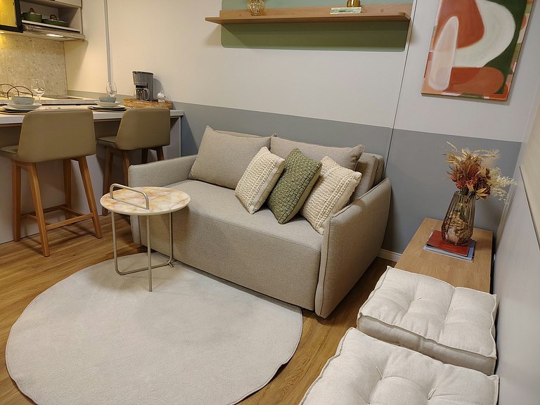 Studio moderno no Mood Central Parque | PUCRS