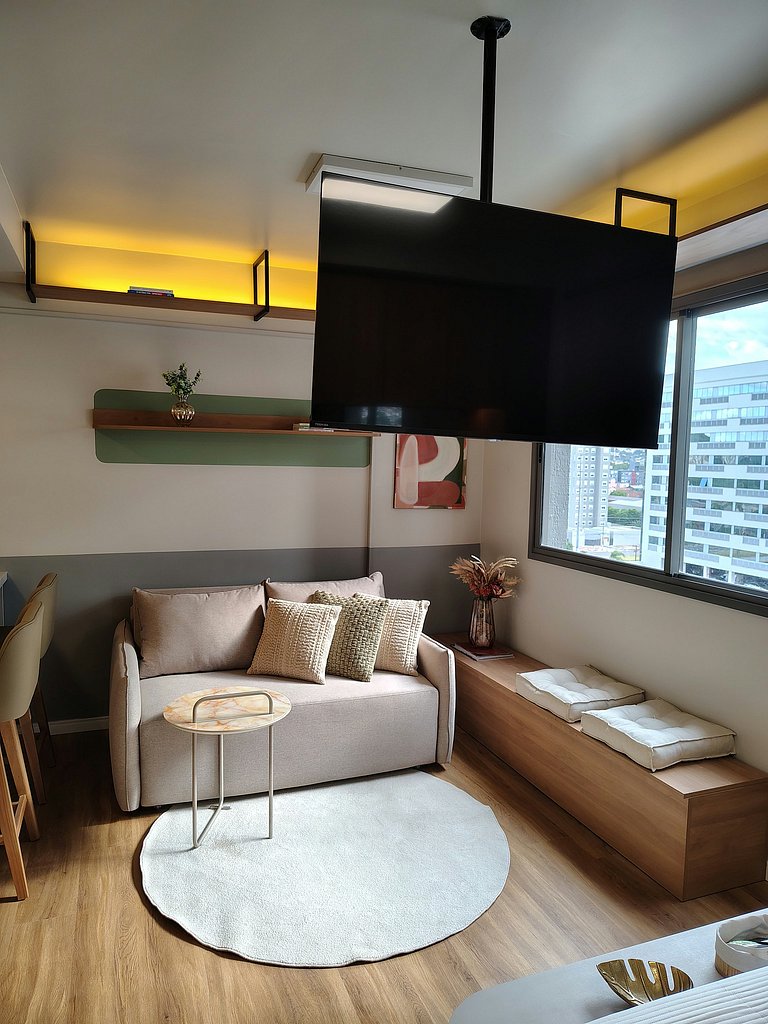 Studio moderno no Mood Central Parque | PUCRS