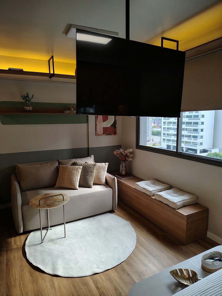 Studio moderno no Mood Central Parque | PUCRS