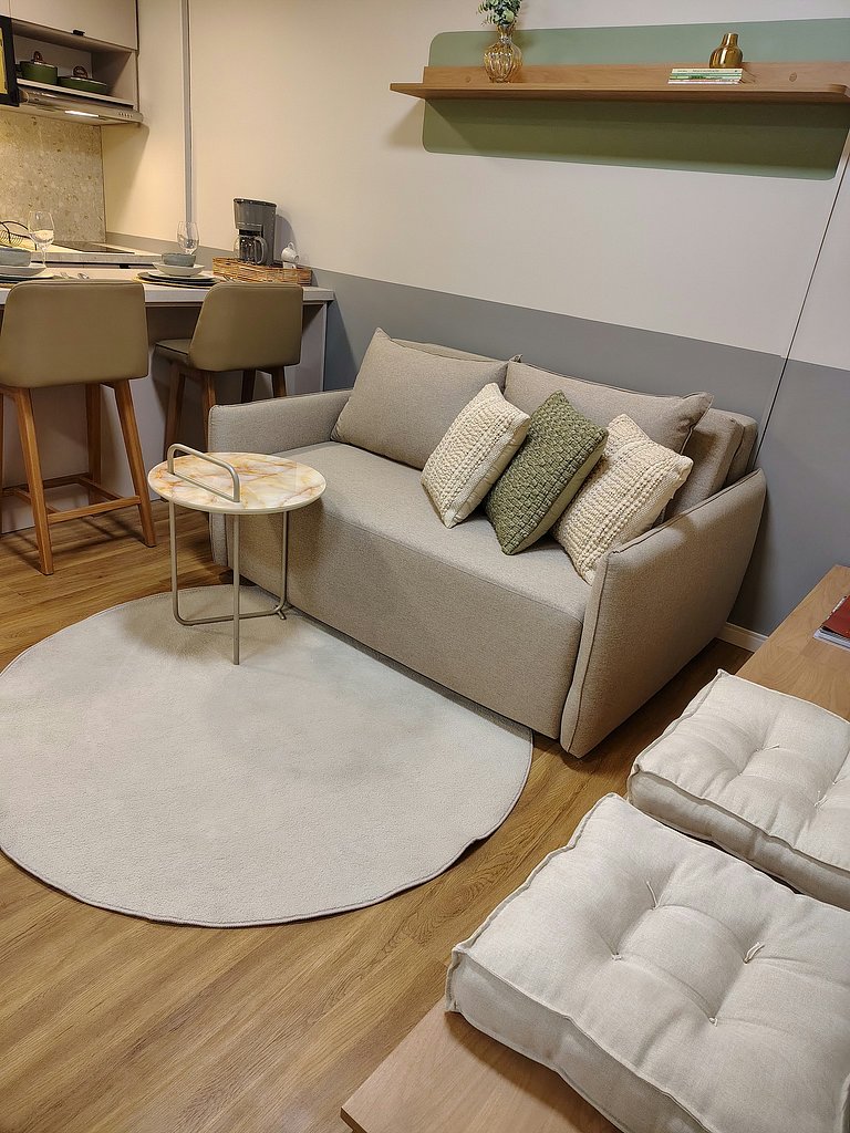 Studio moderno no Mood Central Parque | PUCRS