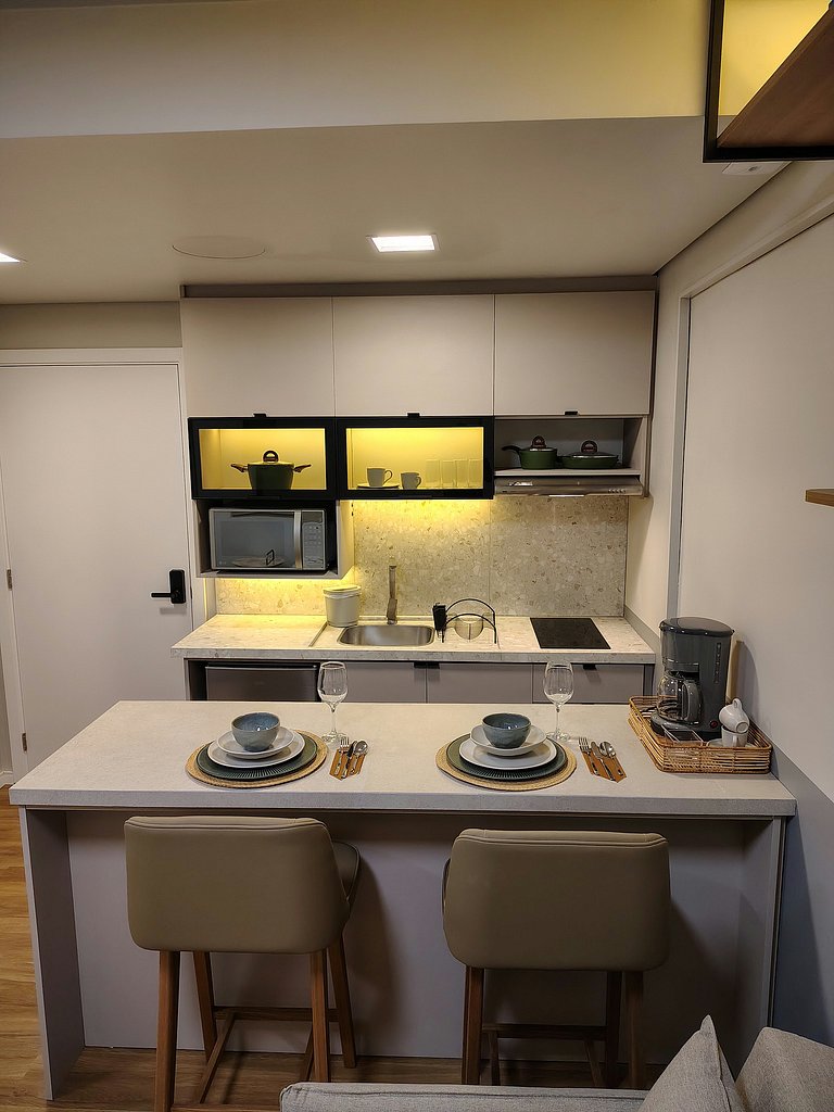 Studio moderno no Mood Central Parque | PUCRS