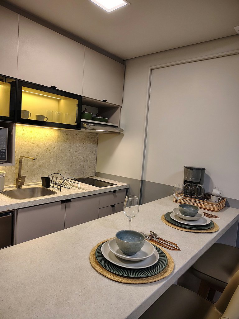 Studio moderno no Mood Central Parque | PUCRS