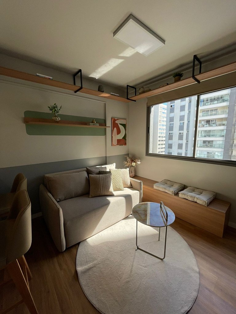 Studio moderno no Mood Central Parque | PUCRS