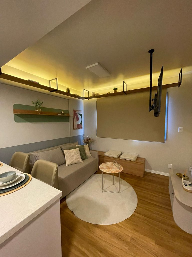 Studio moderno no Mood Central Parque | PUCRS