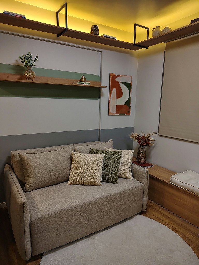 Studio moderno no Mood Central Parque | PUCRS