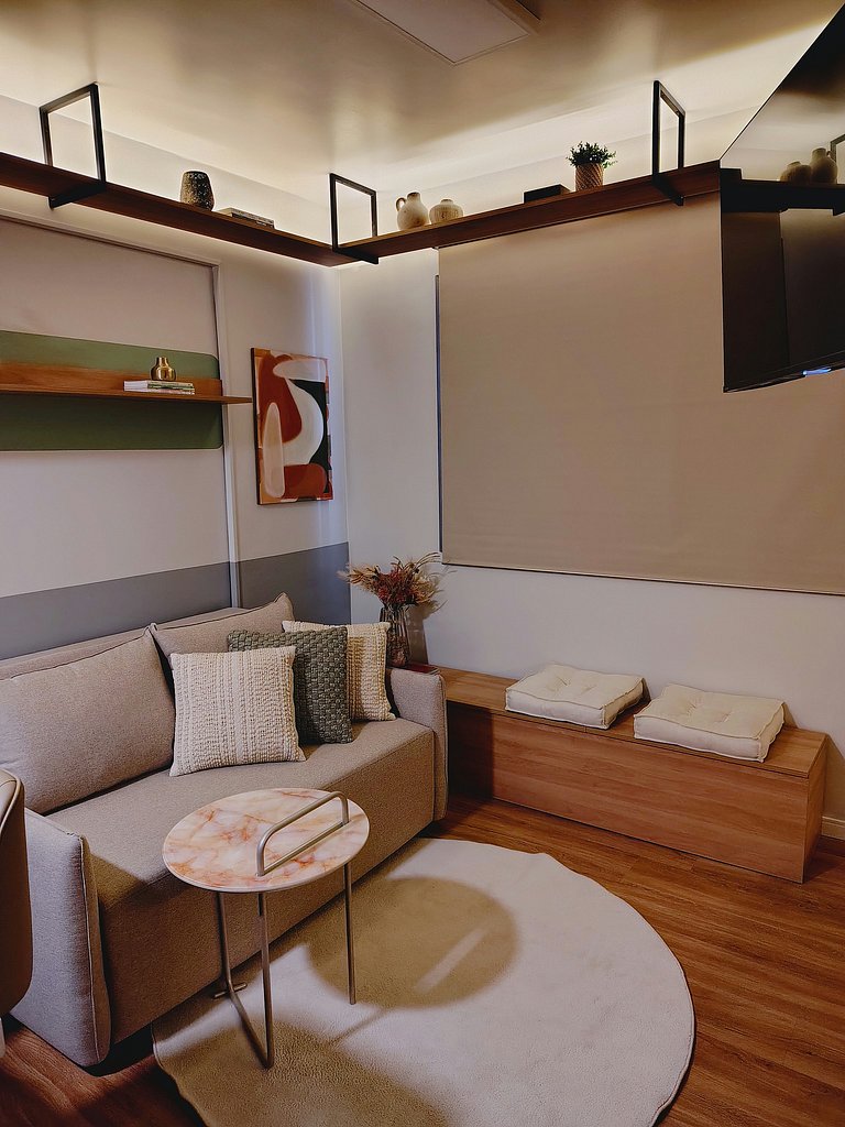 Studio moderno no Mood Central Parque | PUCRS
