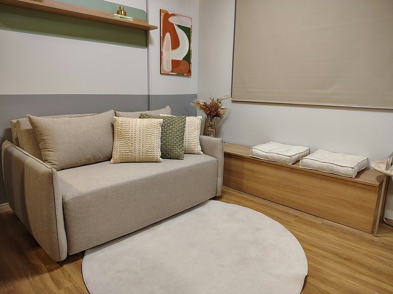 Studio moderno no Mood Central Parque | PUCRS