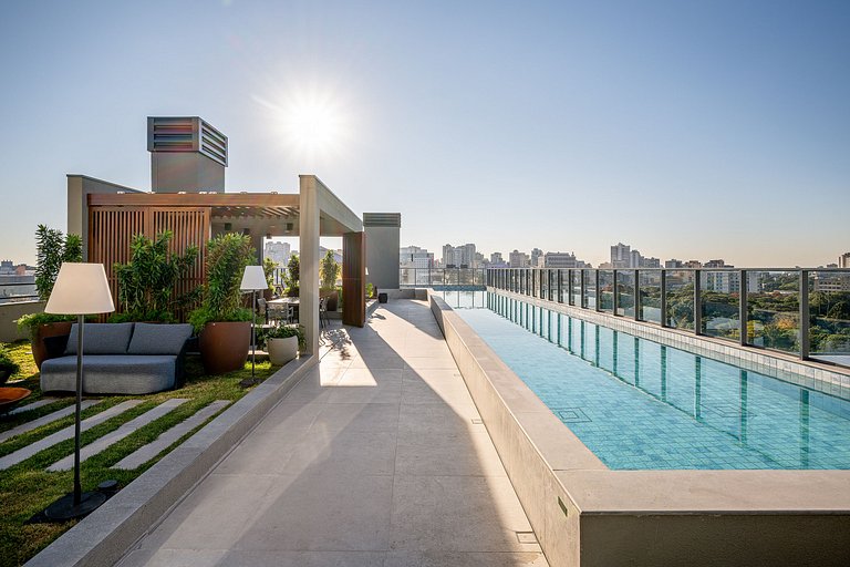 Studio no Nova Olaria | Piscina e Academia