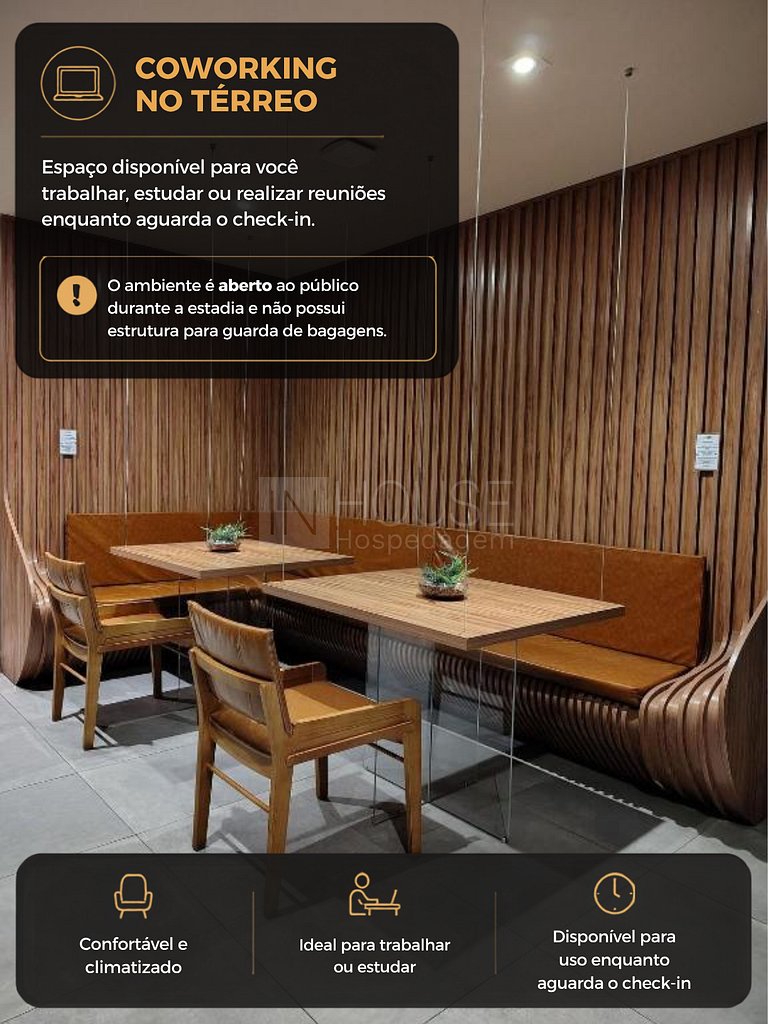 Loft JP Andar Alto - Capacidade para até 4 pessoas