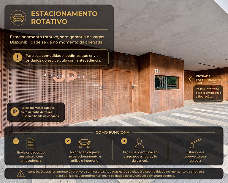 Loft JP Andar Alto - Capacidade para até 4 pessoas