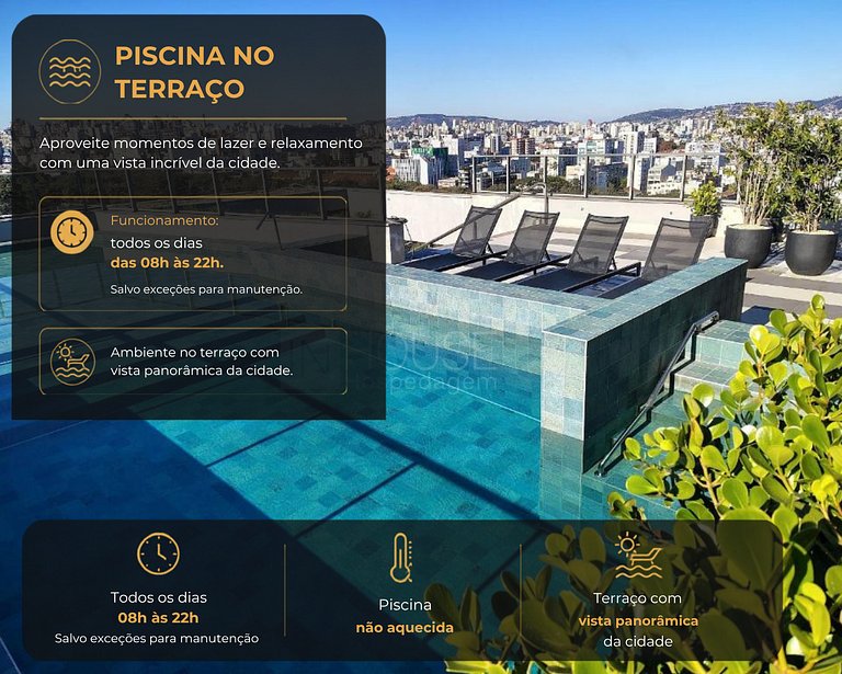 Loft JP Andar Alto - Capacidade para até 4 pessoas