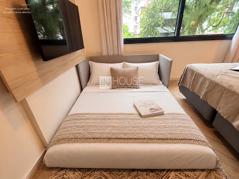 Lucas by YOO | Queen + Sofá-cama no Moinhos