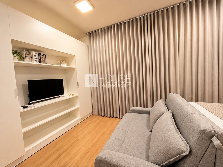 JP Redenção | Studio Moderno p/ 4 Hóspedes