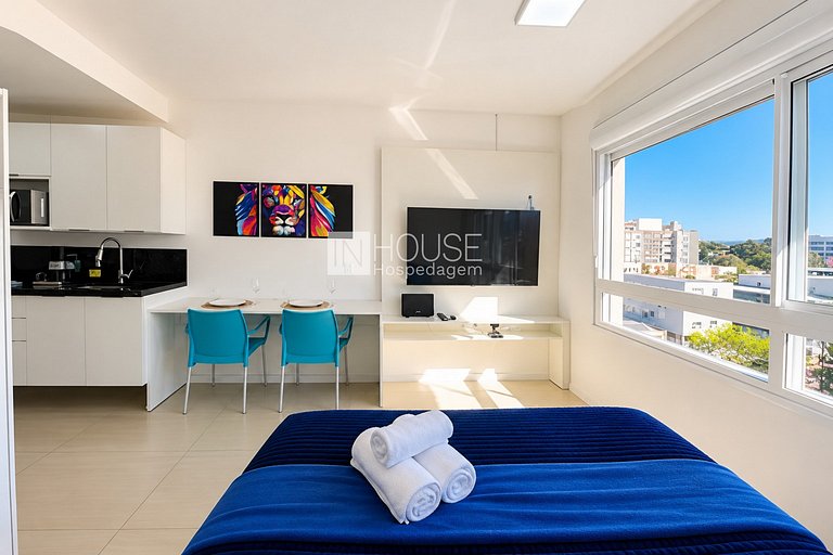 Studio ao lado da PUCRS | Piscina e Academia